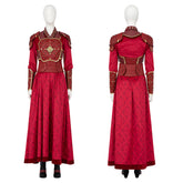 Hela Ten Rings Cosplay Costume What If Season 2 Hela Red Battle Suit